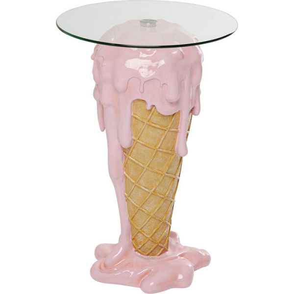 Beistelltisch GELATO Eis Glas 73,5x48x48cm