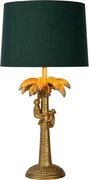 Tischlampe EXTRAVAGANZA COCONUT Kunststoff E27 Mattes Gold/Messing 30,5x30,5x57,5cm