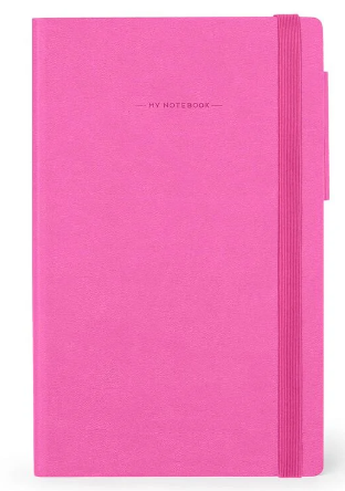 Liniertes Notizbuch - Medium - My Notebook 13x21cm 192 nummerierte Seiten Bougainvillea Pink