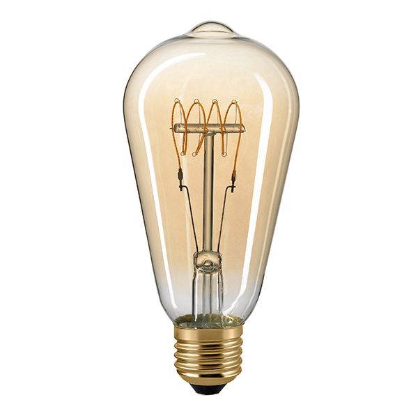 LED Filament Leuchtmittel Edison Slim Gold 5,5W E27