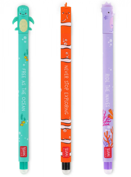 Set mit 3 löschbaren Gelstiften - Erasable Pen &quot;Under the Sea&quot;