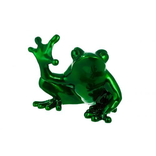 Figur Frosch &quot;Frosch&quot; Kunstharz grün H:35cm