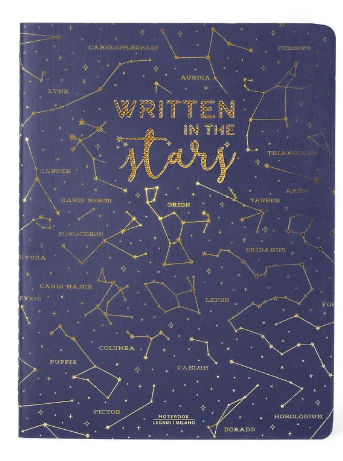 Liniertes Notizbuch - Medium A5 - My Notebook 14,2x21cm 80 Seiten Stars