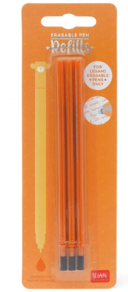 Ersatzmine für löschbaren Gelstift 3er Set 0,7mm Orange