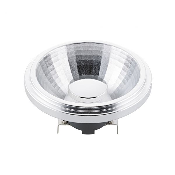 AR111 Argent LED 12V 12W 19° 2700K 800lm dimmbar