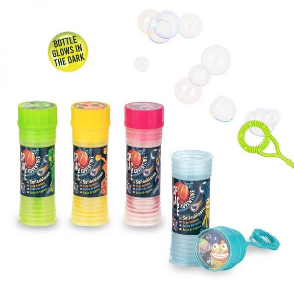 SPACE ADVENTURE Seifenblasen-Spiel Glow in the Dark 50ml