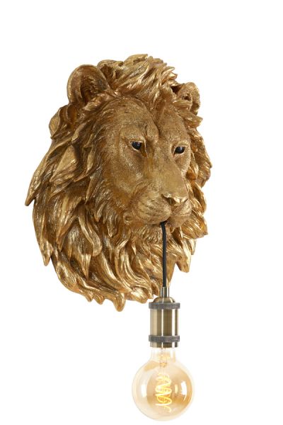 Wandleuchte LION Gold E27