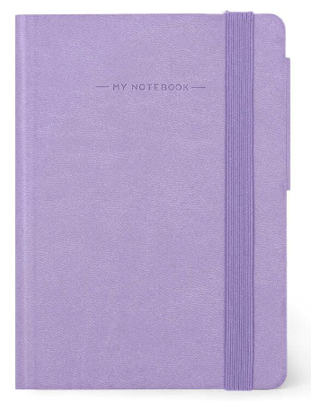 Liniertes Notizbuch - Small - My Notebook 9,5x13,5cm 192 nummerierte Seiten Lavender Lila