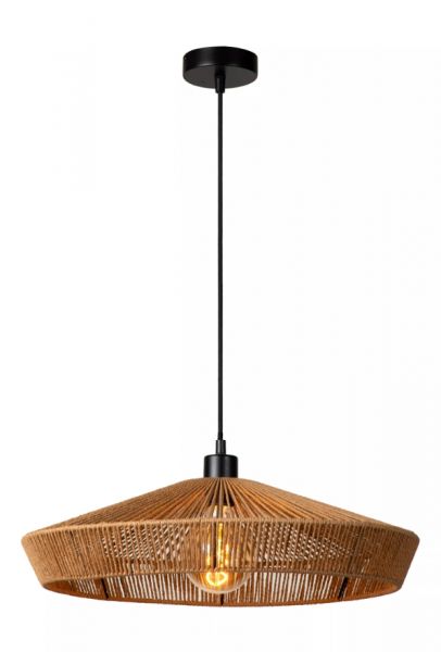 Hängeleuchte YUNKAI Ø50cm E27 Holz Beige