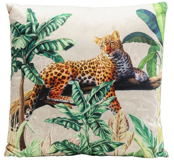 Kissen JUNGLE LEOPARD Orange 43x43x5cm