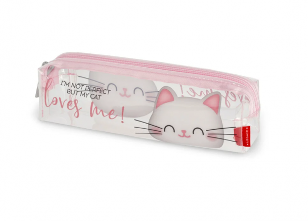 Transparentes Mäppchen - Pencil Case Meow Kitty Katze