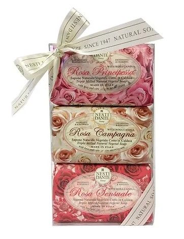 Le Rose Soap Kit Gift Set Geschenkset 3x150g